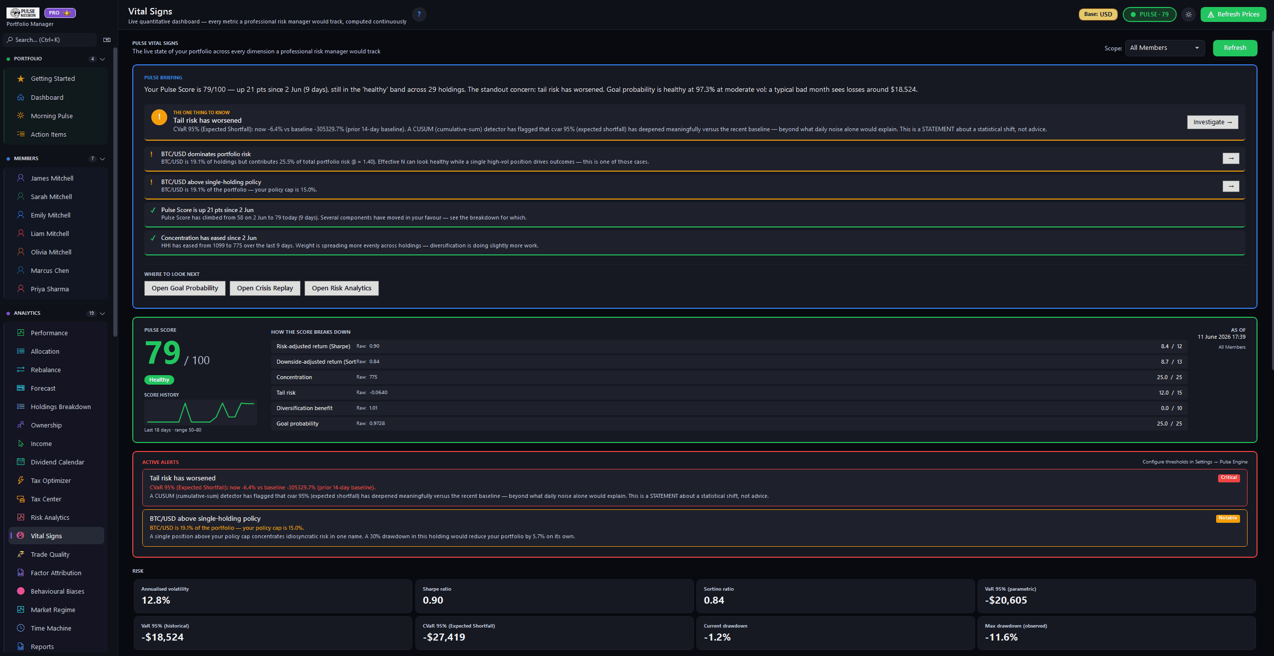Pulse Engine alerts and policy guardrails